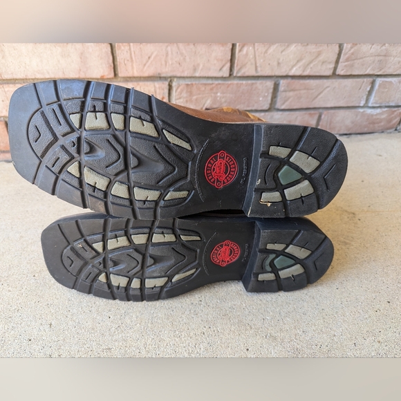 Justin Western style work boots cowboy composite toe size 9.5 men's READ - Picture 2 of 8